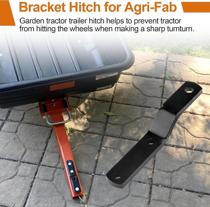 Dfnidy Lawn Mower Hitch for Agri-Fab 23475, Garden Tractor Trailer Hitch, Bracket Compatible with Agri-Fab Replacement Parts Black - Image 4